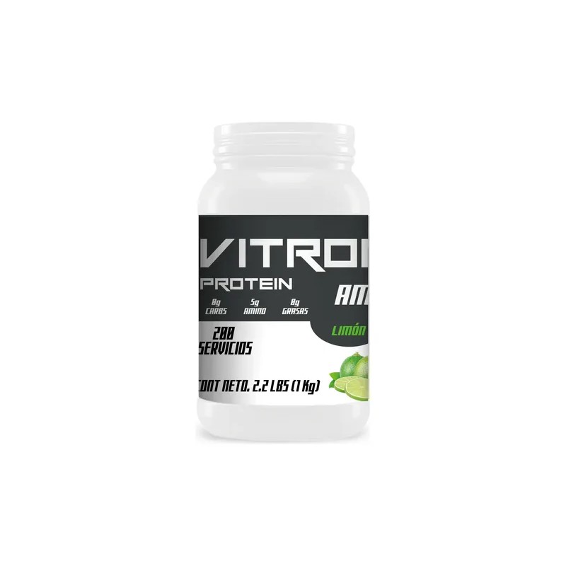 Aminoácido Suplemento En Polvo 1kg Vitron Protein 200servis