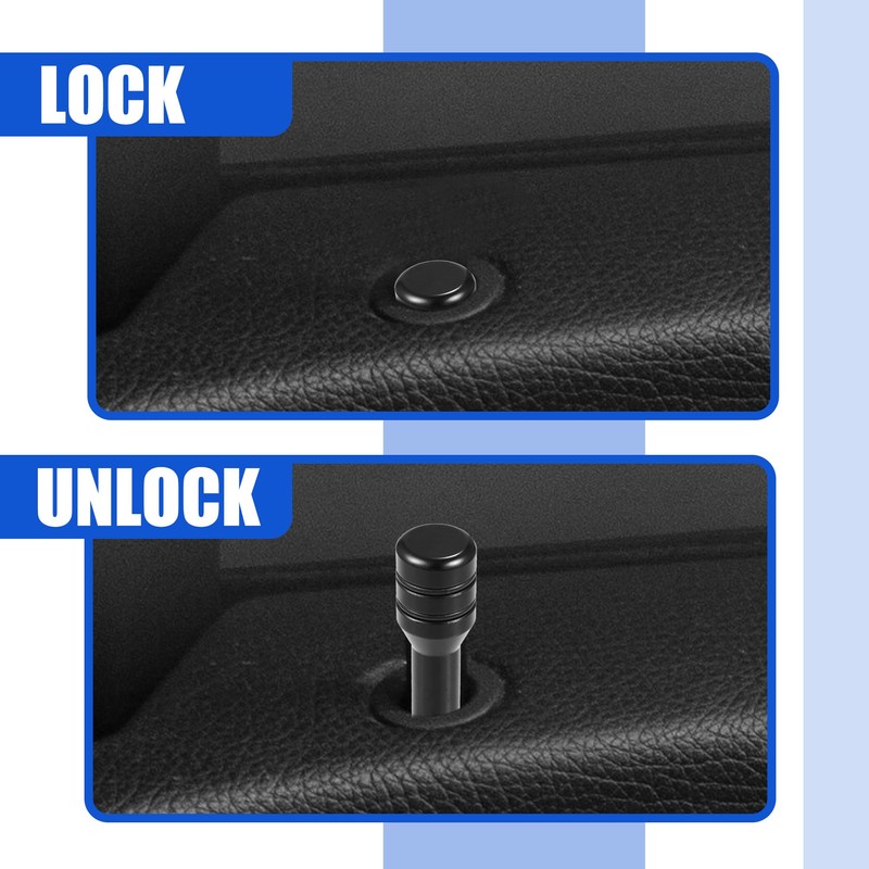 QUARKZMAN Pack of 4 Universal Door Lock Pins Caps Cover