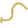 Westbrass 1/2" IPS x 8" S-Shaped Shower Arm and Flange,