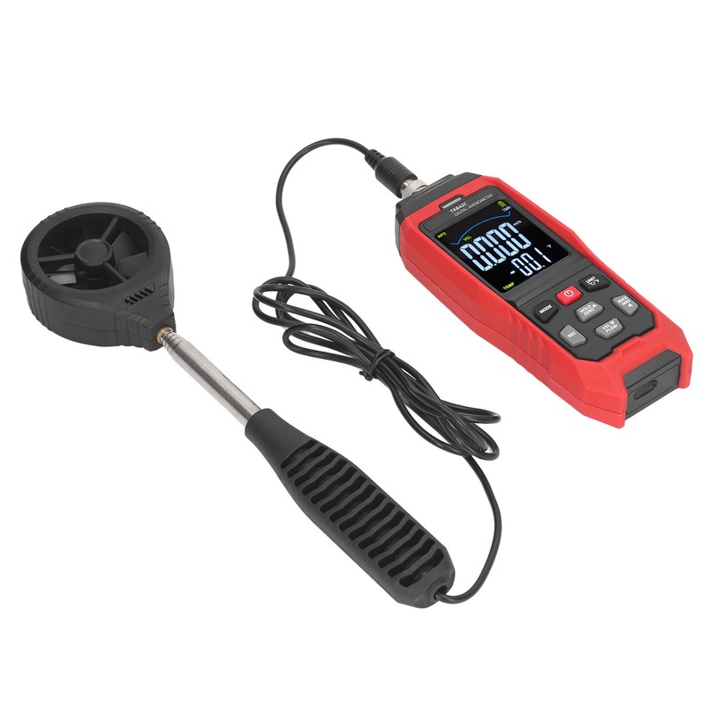 Portable Digital Anemometer Handheld Air Flow Velocity Tester Wind Speed