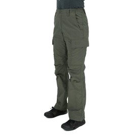 LAPG Women's Stretch Core Cargo Tactical Pants, Elastic Waistband, High Rise, Relaxed Fit, Outdoor Work Pants, OD Green, 18-Short