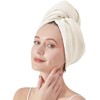 Toalla de microfibra absorbente para el cabello de secado rápido,