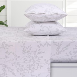 Tribeca Living 100% Cotton German Flannel Sheet Set - 200 GSM, Deep Pocket, Ultra Soft & Cozy, Full, Liliana Floral