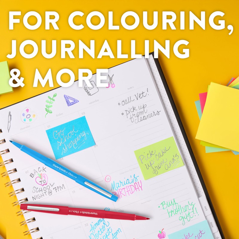 Paper Mate Flair Pen, 0.7 mm Medium Tip, Black, Box