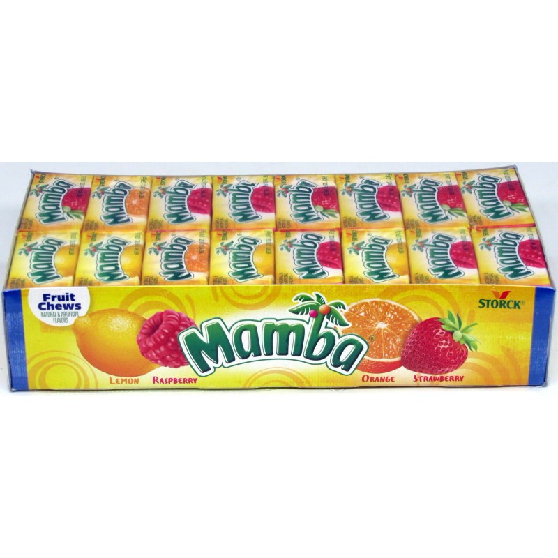 Storck Mamba Changemakers Fruit Chews Candy Taffy Original Fruits 48