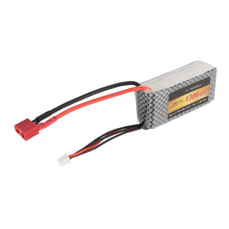 RC LiPo Battery 11.1V 1300mAh 3s with 25CT Connector Lithium