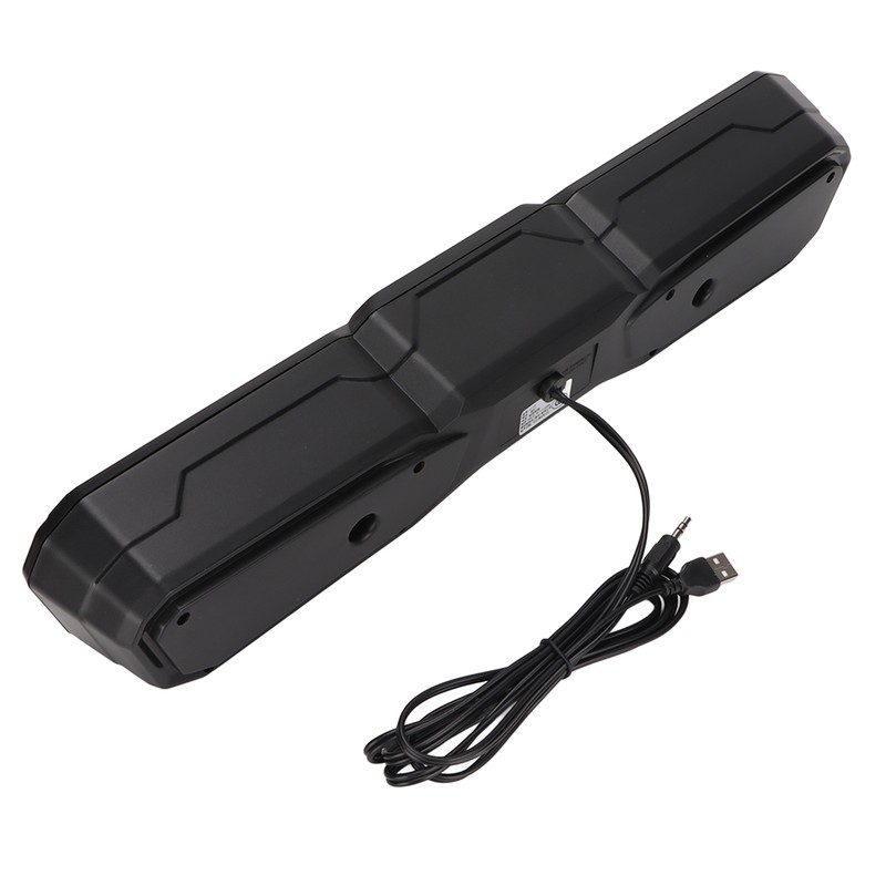 Desk Speaker USB Powered Stereo Small Computer Soundbar with Dynamic