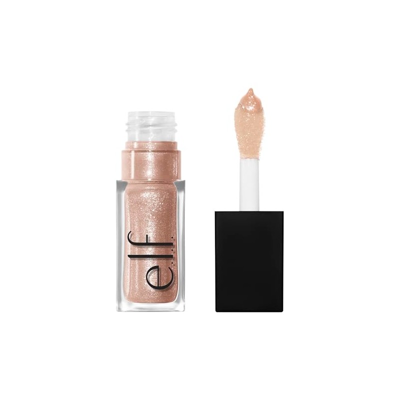 e.l.f. Glow Reviver Lip Oil Glimmer Crystal Baller - Champagne