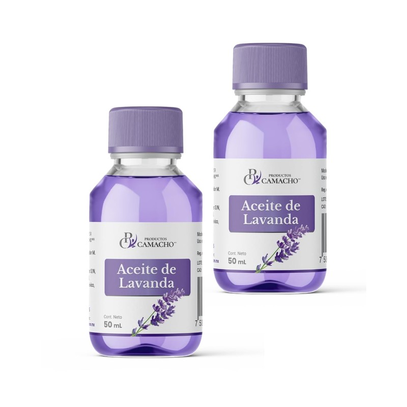 Productos Camacho- Aceite de Lavanda (2 Pack 50 Ml) Aromaterap?a,