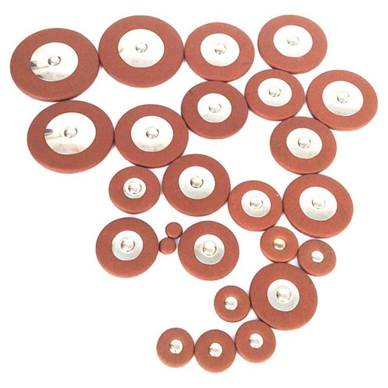 Andoer Saxophone Sax Leather Pads Replacement (for Alto Saxophone)