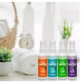 Aromar Hand Sanitizer 2oz Spray 16 Bottles - Lightly Scented With Essential Oils