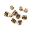 12Pcs M8 Pozidriv Slotted Barrel Nuts Cross Dowels Slotted Nuts