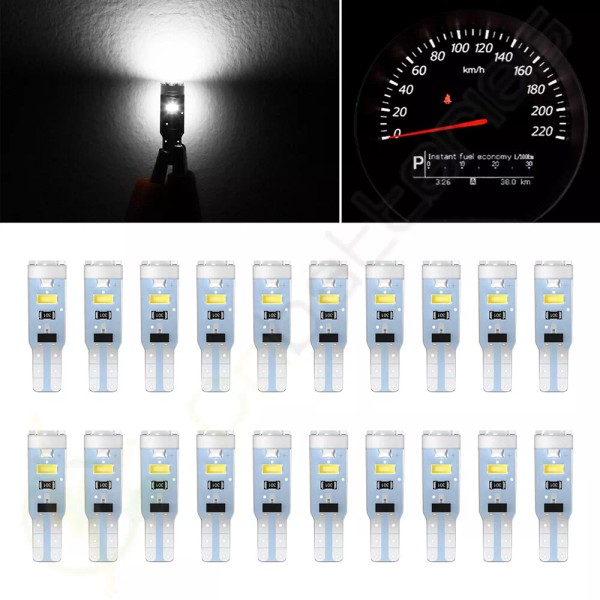 SCITOO 20X T5 Wedge White 5-3014 SMD LED Dash Instrument