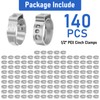 Kodilin 140-Pack 1/2 Pex Crimp Ring, Heavy-Duty 304 Stainless Steel