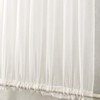 ele ELEOPTION French Door Curtain, Simple Style, Pure White Chiffon