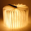 USB Magnetic Wooden Book Light Portable LED Foldable Desk Night