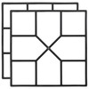 2 Pack Decorative Pavement Mold Cement Form Stamp Walkway Maker