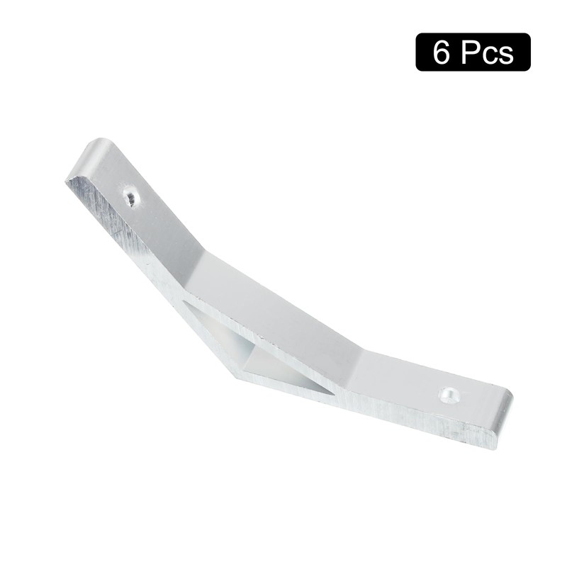 sourcing map 6Pcs 135 Degree Angle Aluminum Profile Corner Brackets,