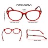 Reading Glasses Women - 4 Pack Readers - Stylish, Comfortable