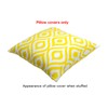 TreeWool (2 Pack Ogee Ikat Accent Cotton Canvas Cushion Covers
