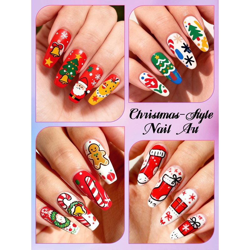 Kalolary Set di 12 Matite per Nail Art 3D, Pennelli