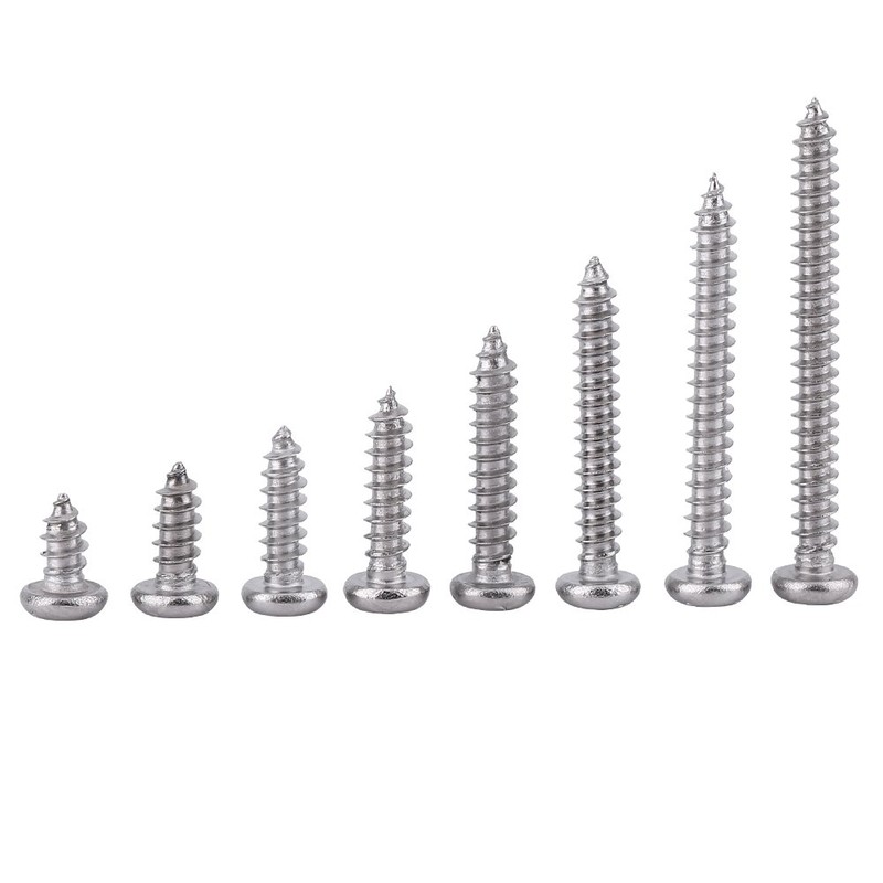 Pack of 200 SS Grade 304 Stainless Steel M3 Self-Tapping