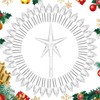 100 Pieces Plastic Christmas Tree Bulbs and 5 Stars Replacement