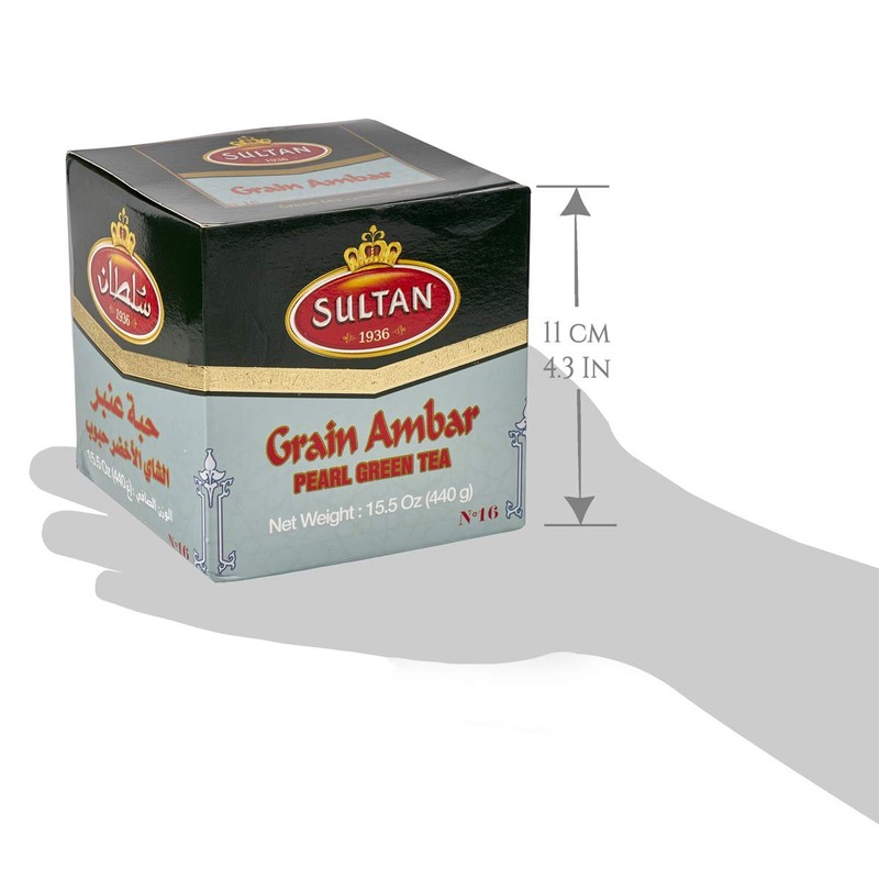 SULTAN TEA Grain Ambar Gunpowder Loose Green Tea 440g