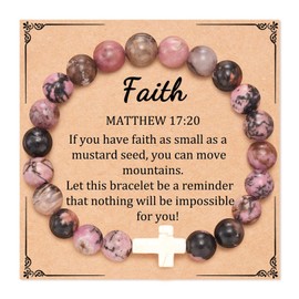 First Communion Gifts for Girls Cross Bead Bracelet Religious Christian Bracelet Faith Bracelet First Communion Bracelets Confirmation Gifts for Teen Girls