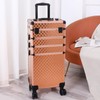 sheeroy 4 in 1 Rolling Makeup Case, Cosmetic Train Case