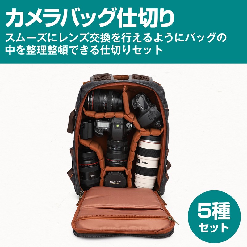 Felimoa Camera Bag Divider Anti-Scratch Shock Absorbing Cushion, Organization, Set