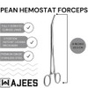 WAJEES Hemostat Forceps 8" Pean Curved Forceps, Fishing Forceps Locking