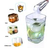 60 Pcs Reuable Ice Cubes White Clear Plastic Ice Cube