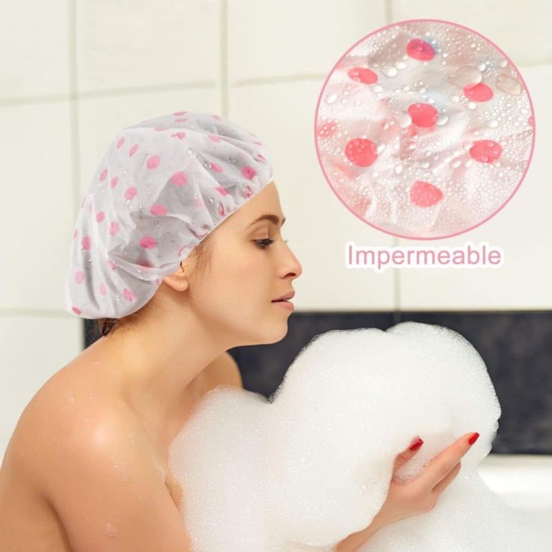 3 Piezas Gorros De Baño Impermeable Para Mujer Para El