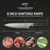Damascus Chef Knife 8 Inch, Professional Kitchen Knife Forged with