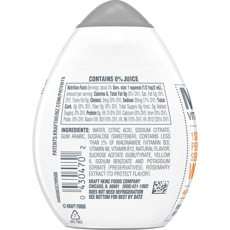 Mio Vitamins Liquid Water Enhancer, Orange Tangerine, 1.62 OZ, 3-Pack