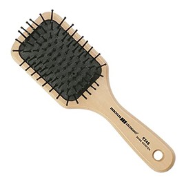 HERCULES SÄGEMANN - 9246 Paddle Brush | Nourishing Natural Hair Brush | Boar Bristle Brush with Polyamide Pins | Care Brush for Long Hair | Light Wood