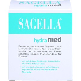 Sagella Hydramed Intimwaschlotion Tücher - Sanfte Reinigung und Feuchtigkeitspflege für den Intimbereich