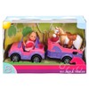 Simba Evi Love Evi 105737460 Horse Trailer with Pink Jeep,
