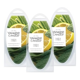 Yankee Candle Sage & Citrus Wax Melts, Pack of 18, for Candle Making and All Wax Warmers