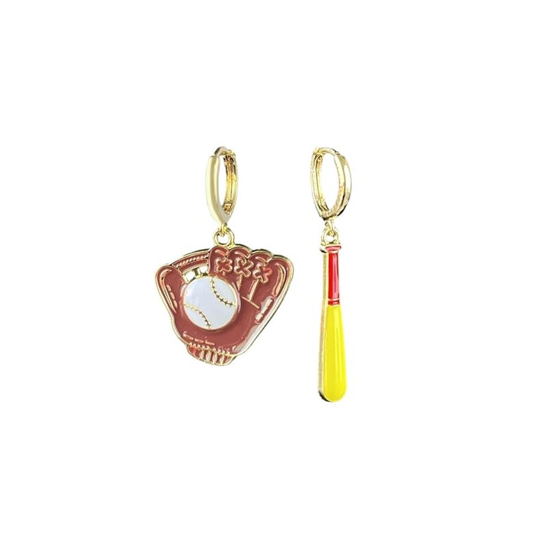 Colorful Baseball Shape Sports Lover Dangle Earrings for Women Jewelry