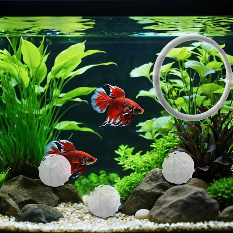 Betta Fish Exercise Hoops,Betta Fish Toys for Small Tank -
