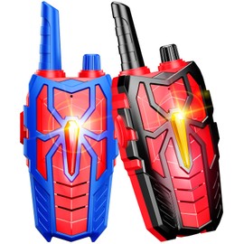 Walkie Talkies Toys for Kids : Gifts for Boys Ages 3 4 5 6 7 8 9 10 Kid Walkie Talkies 2 Pack Outdoor Hiking Toy for 5-7 Year Old Boy Birthday Gift 2 Way Radio for Boys Kids Age 3-12