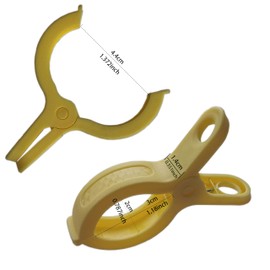 Plastic Clothes Pins Spring Clips Heavy Duty Laundry Clothespins Beach Towel Clips Towel Clips Clothes Pins Air-Drying Clothing Pin ，Set of 8 (Yellow)