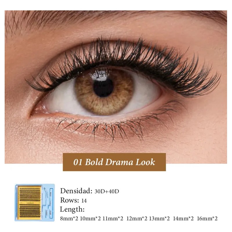 Luminlash Kit De Extensiones De Pestañas 8-16mm