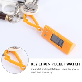 Hemobllo Mens Digital Watches 6pcs Digital Watch Keychain Portable Portable Keychain Watch Hanging Pocket Watch for Children Students (Random Color) Men's Digital Watch, Random Color, 11.3x2.5 cm, Modern