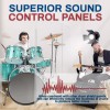 PENNZONI SIngle Panel Drum Shield Acrylic Panels w/ Plastic Hinges,