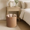 VOLIRIN & KAMMV Round Wicker Jute Storage Basket (Natural, Medium)