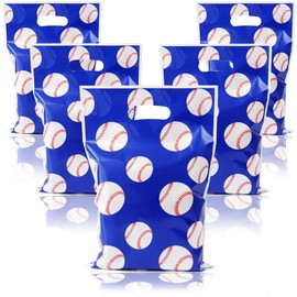 HEPAPATE 60Pcs Baseball Party Favors Bag,Baseball Treat Candy Bags with Handle,Baseball Sport Theme Gift Bags for Team Birthday Party Decorations Supplies