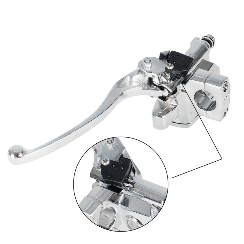 25mm Chrome Universal Motorcycle Left Right Handlebar Hydraulic Clutch Brake
